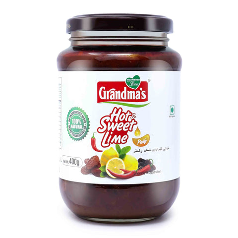 GRANDMA'S Hot & Sweet Lime Pickle 400gm