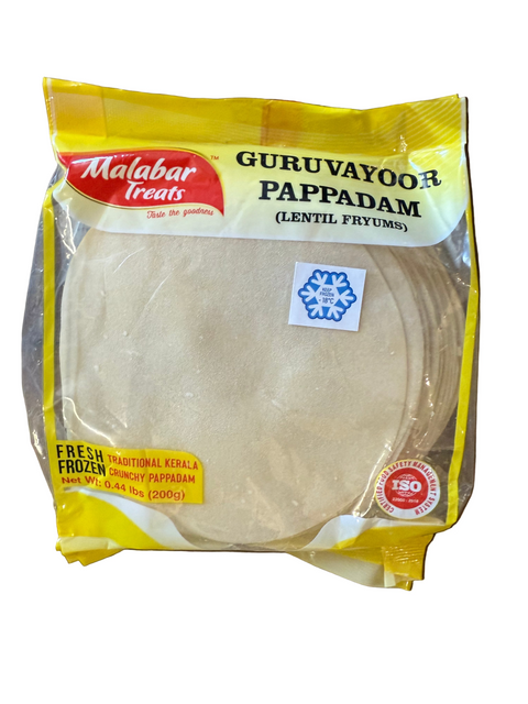 Malabar Treats Frozen Guruvayoor Papad (Pappadam) 20