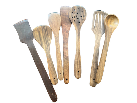 WOOD SPOON SET