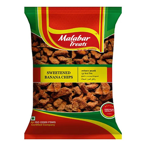 MALABAR TREATS Banana chips Sweetened 400gm