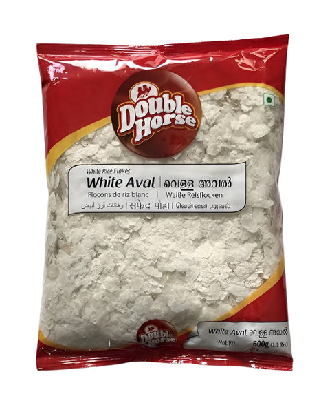DOUBLE HORSE  White Rice Flakes 500 gm